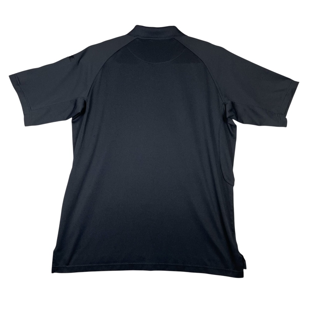 511 TACTILE Men Polo Shirt Size XL Tall Black Ribbed Collar Short Sleeve Buttons - Picture 3 of 5
